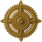 Ekena Millwork Haylynn Ceiling Medallion (Fits Canopies up to 1 1/4"), 29 1/8"OD x 1 1/4"ID x 4"P, Pharaohs Gold CM29HYPGS - alternate 1